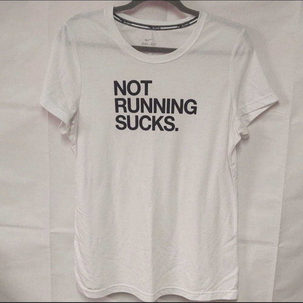 Nike White Dry Fit Athletic Shirt